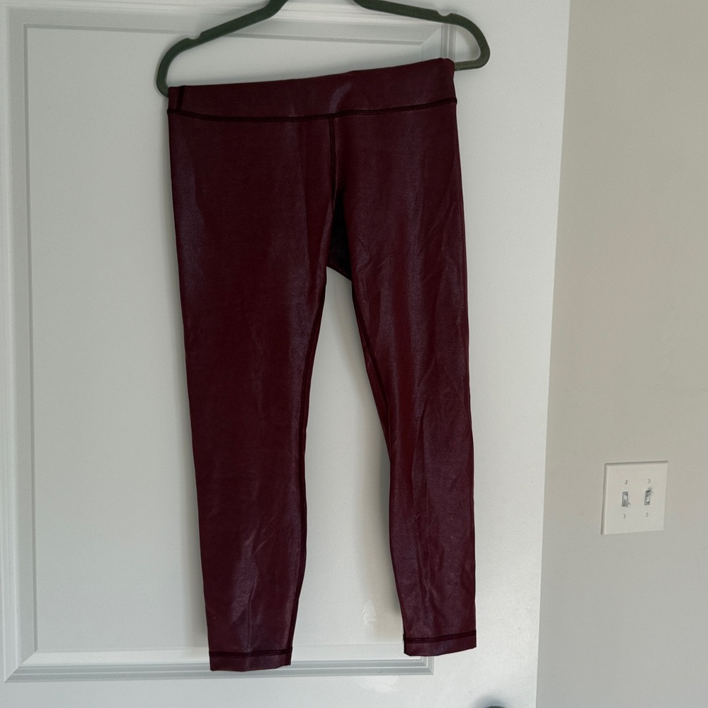 Burgundy Lululemon Leggings